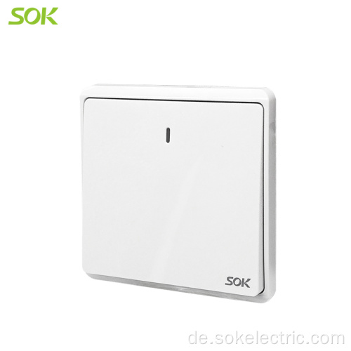 UK Standard 1Gang 2Way Switch mit Neon White